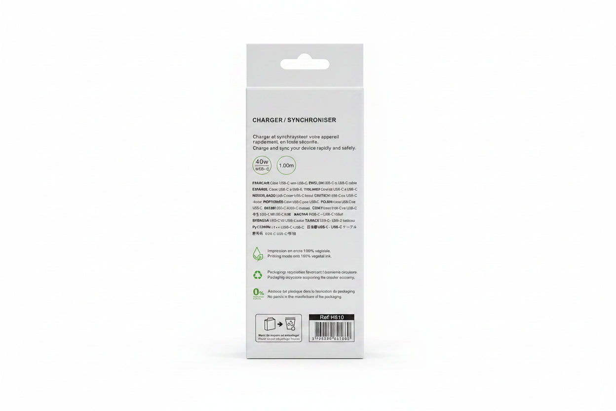 CABLE IHOWER USB-C VERS USB-C 1M