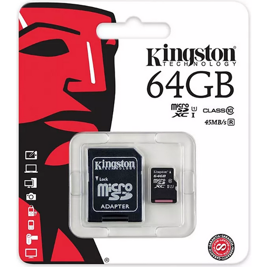 CARTE SD KINGSTON 64GB