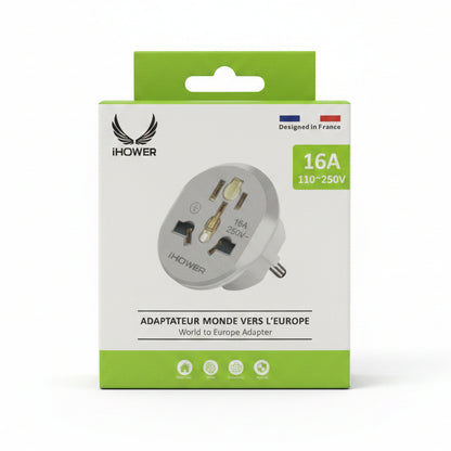 ADAPTATEUR IHOWER 16A MONDE VERS EUROPE H001