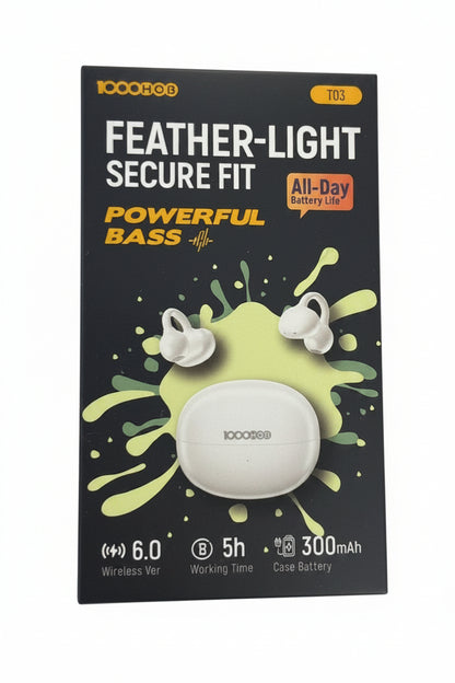 ECOUTEUR BLUETOOTH 1000MOR T03 BLANC