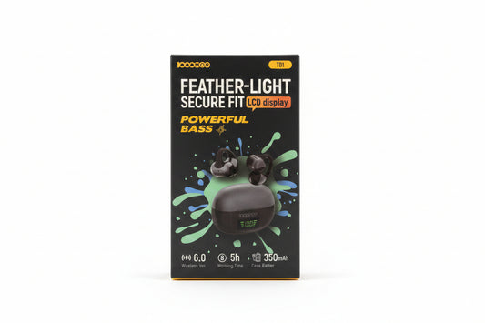 ECOUTEUR BLUETOOTH 1000MOR T01 NOIR