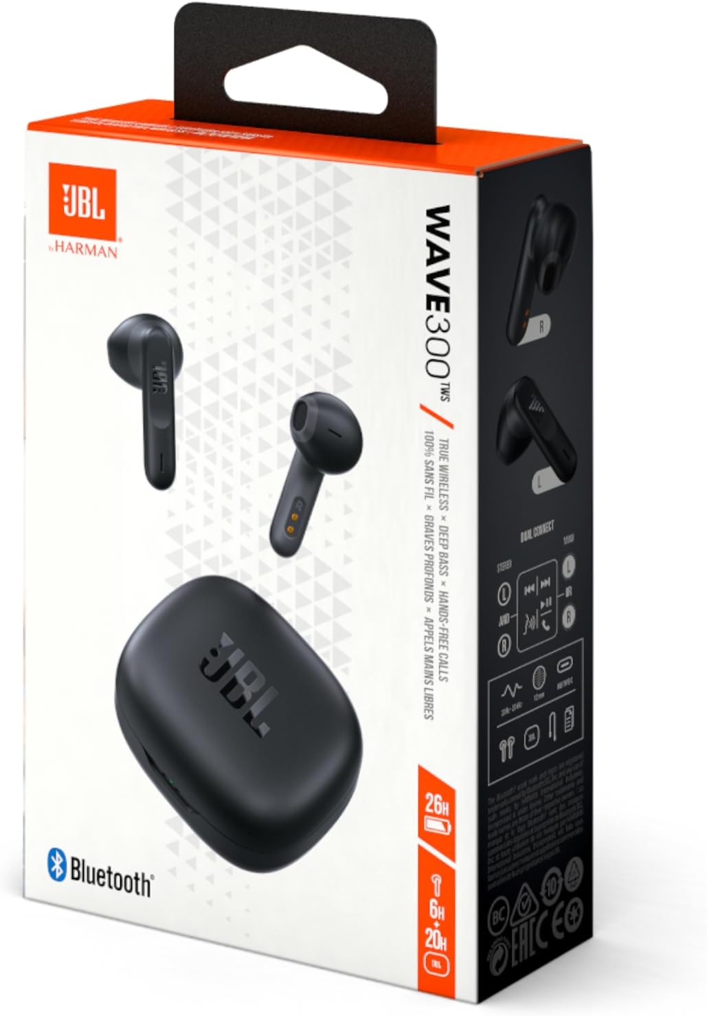 ECOUTEUR JBL WAVE 300 TWS NOIR