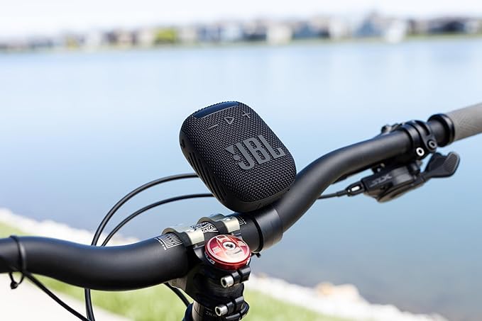 JBL ENCEINTE PORTABLE WIND 3 POUR VELO MOTO TROTTINETTE BLEU