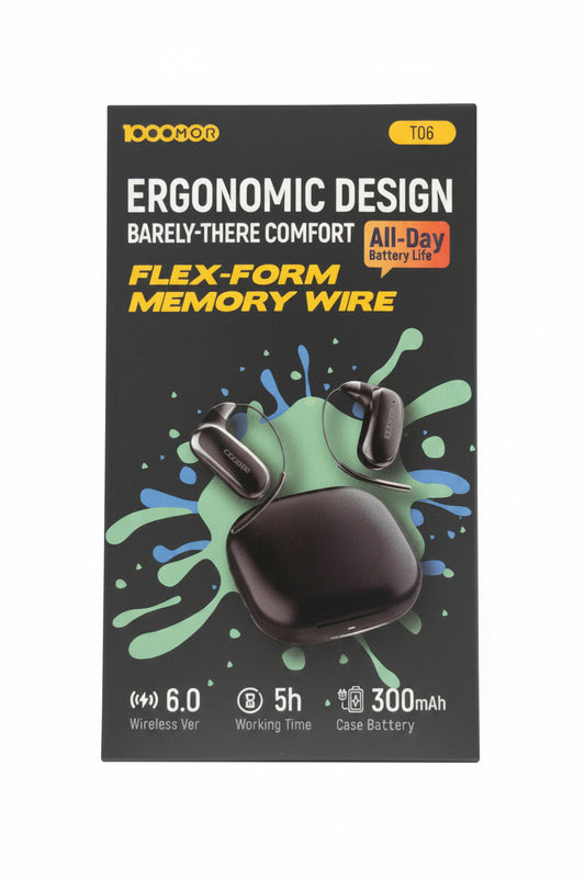 ECOUTEUR BLUETOOTH 1000MOR T06 NOIR