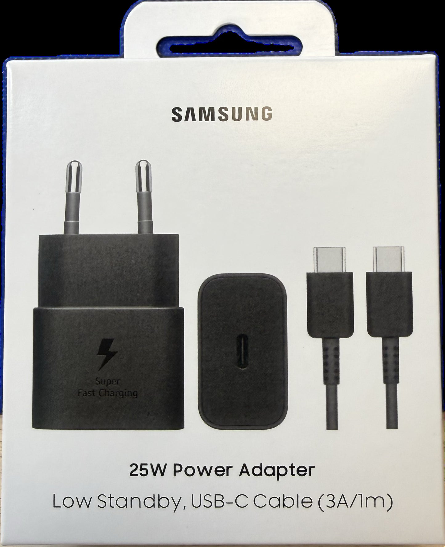 SAMSUNG Pack Chargeur 25W + Câble USB-C (Noir)