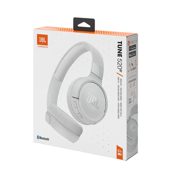 JBL CASQUE Tune 520BT BLANC