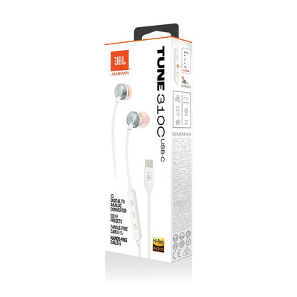 ECOUTEUR JBL TUNE 310C USB-C BLANC