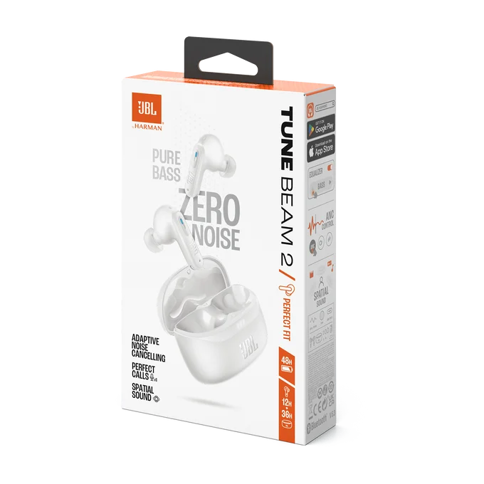 ECOUTEUR JBL WAVE BEAM 2 BLANC