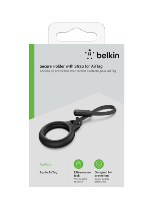 BELKIN Anneau de protection AirTag (Noir) (Attache Cordon)