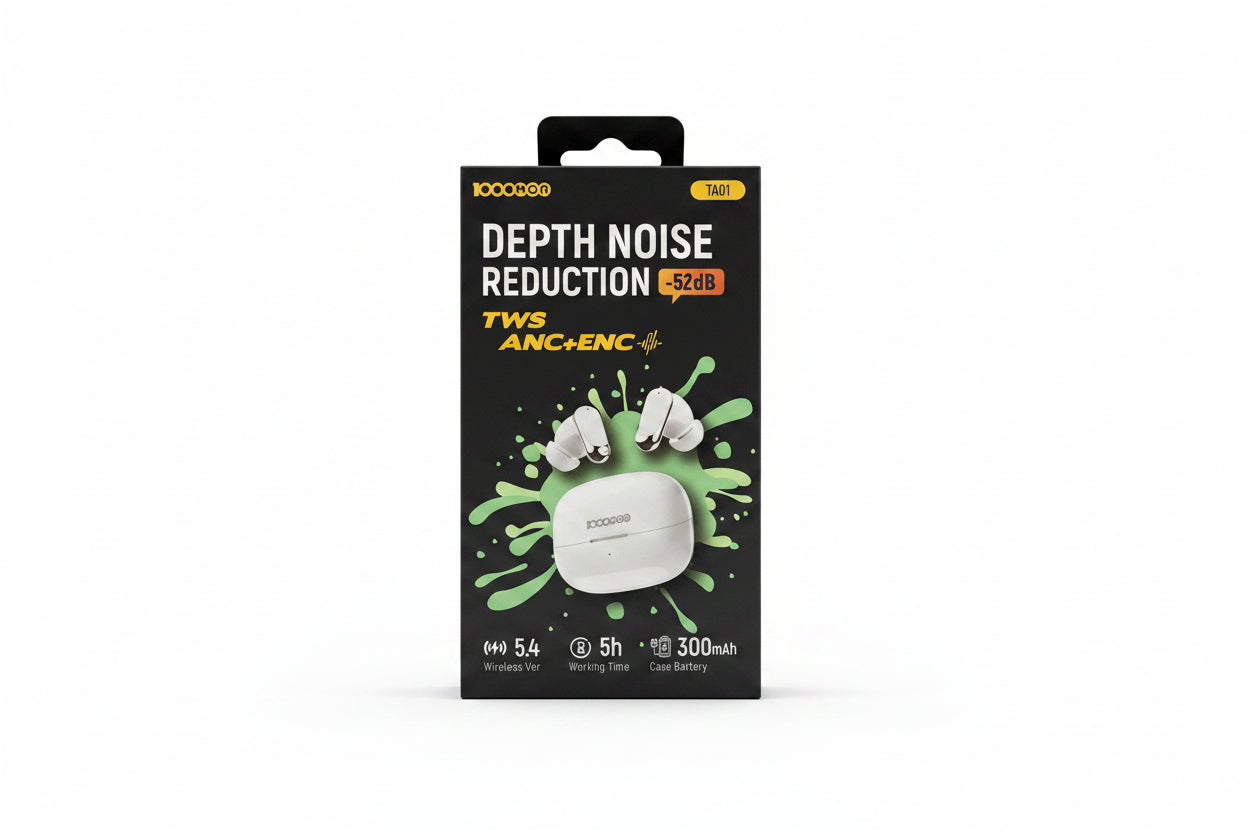 ECOUTEUR BLUETOOTH 1000MOR TA01 BLANC