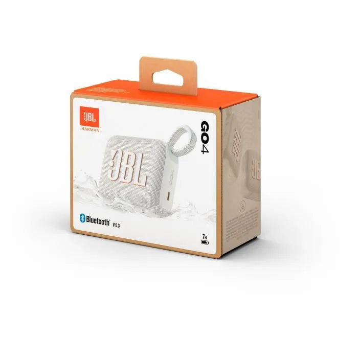 Enceinte Bluetooth ultra-portable - JBL GO 4 - Bluetooth 5.3 - Blanc