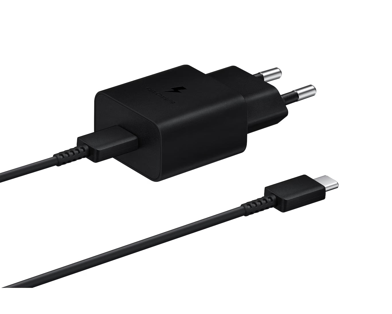 SAMSUNG Pack Chargeur 25W + Câble USB-C (Noir)