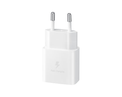 SAMSUNG Pack Chargeur 15W + Câble USB-C (Blanc)