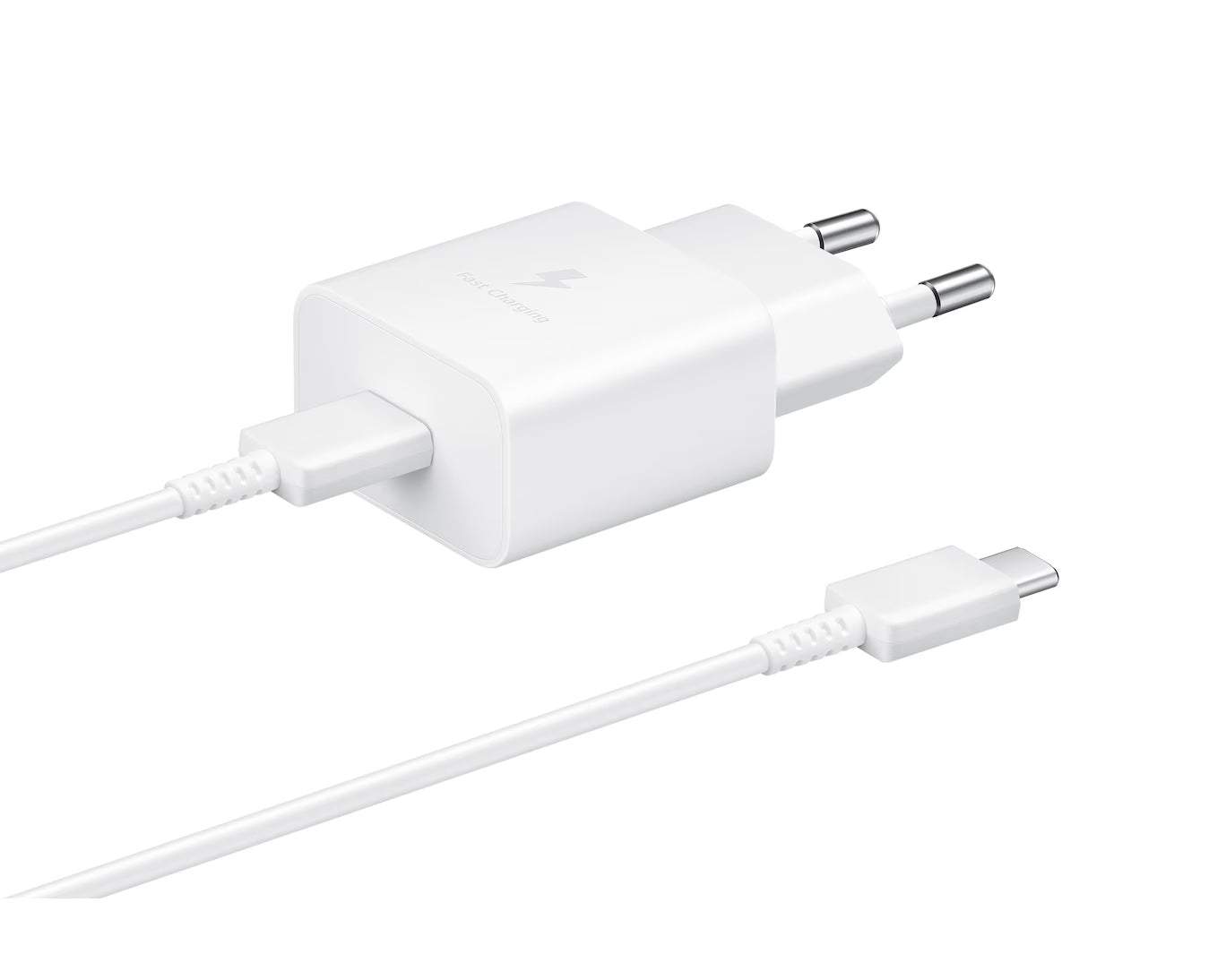 SAMSUNG Pack Chargeur 15W + Câble USB-C (Blanc)