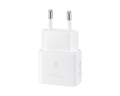 SAMSUNG Pack Chargeur 25W + Câble USB-C (Blanc)