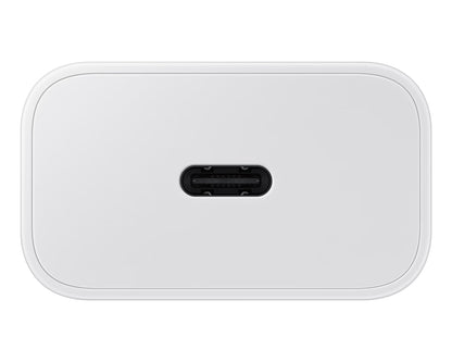 SAMSUNG Pack Chargeur 25W + Câble USB-C (Blanc)