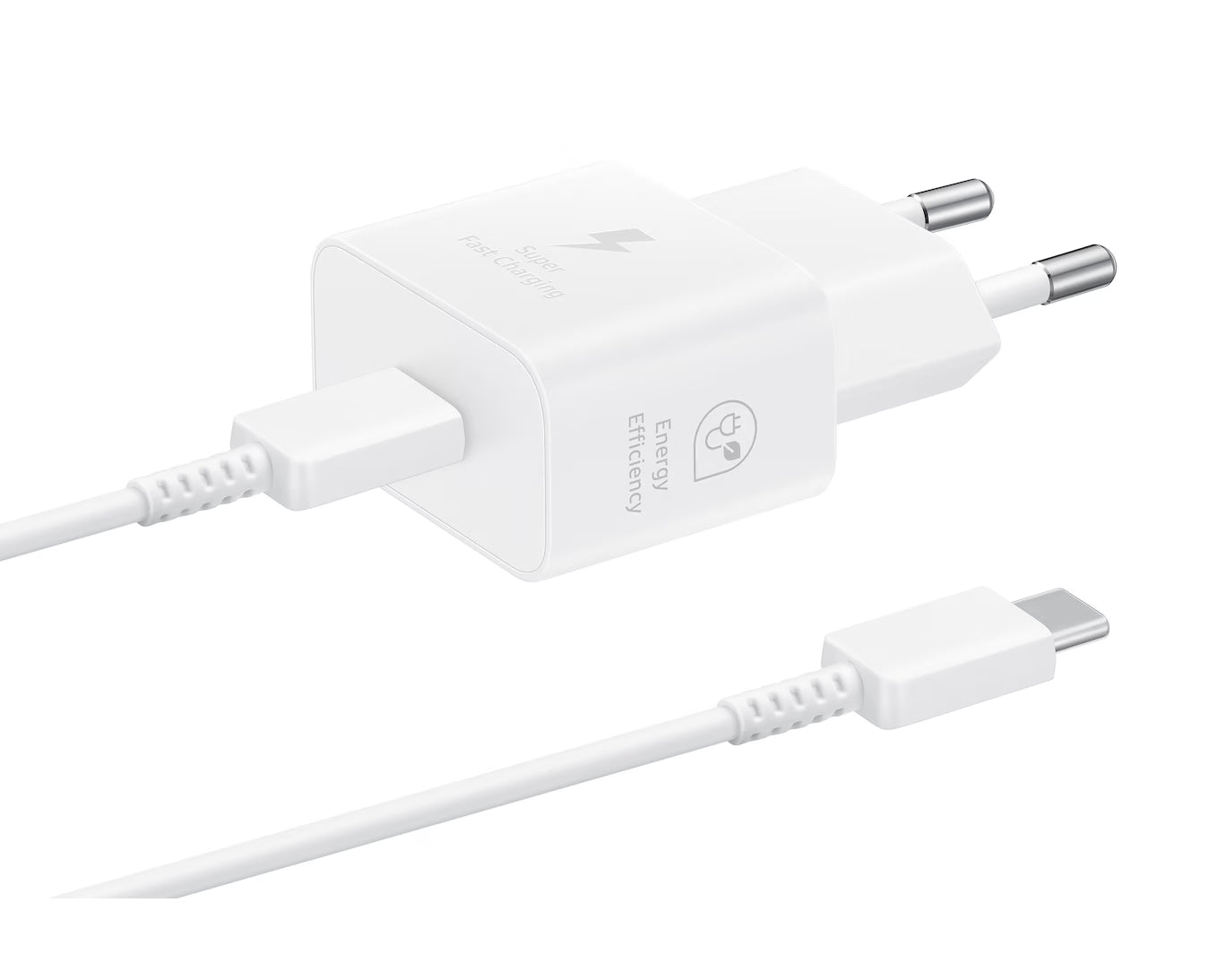 SAMSUNG Pack Chargeur 25W + Câble USB-C (Blanc)