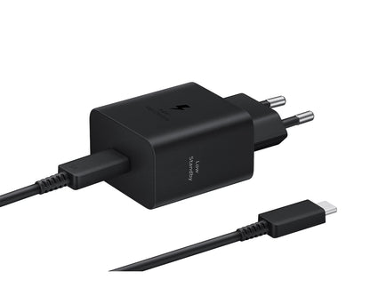 SAMSUNG Pack Chargeur 45W + Câble USB-C (Noir)