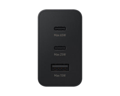 SAMSUNG Chargeur 65W 3 ports (USB-A + 2 USB-C)
