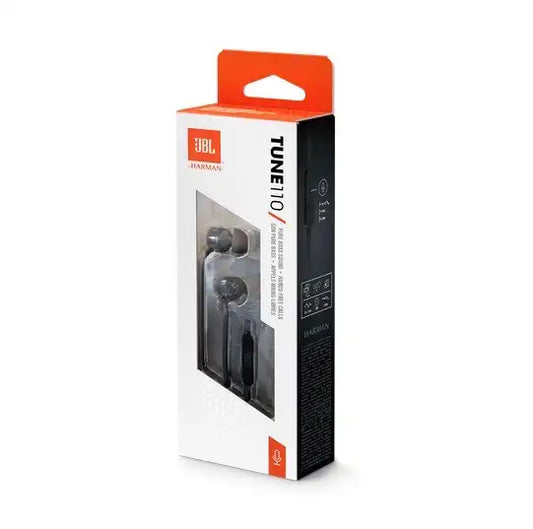JBL TUNE 110 Écouteurs Intra-auriculaires (Noir)