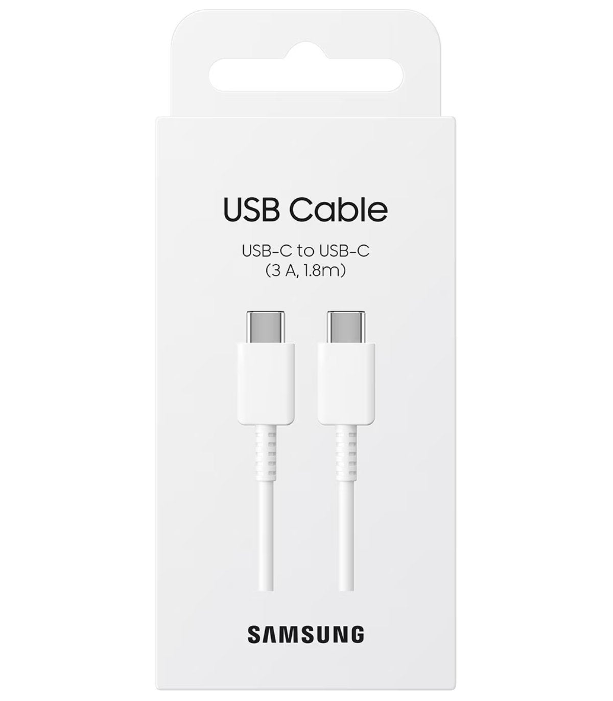 SAMSUNG Câble 25W USB-C vers USB-C 1,8m (Blanc)
