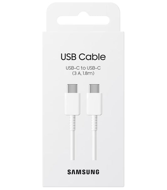 SAMSUNG Câble 25W USB-C vers USB-C 1,8m (Blanc)
