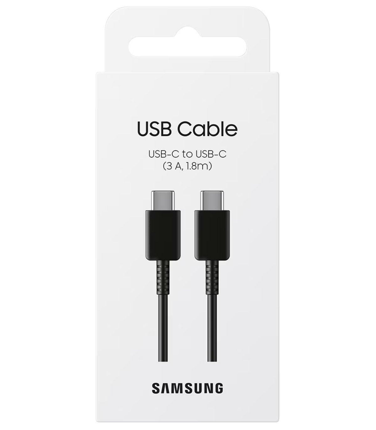 SAMSUNG Câble 25W USB-C vers USB-C 1,8m (Noir)