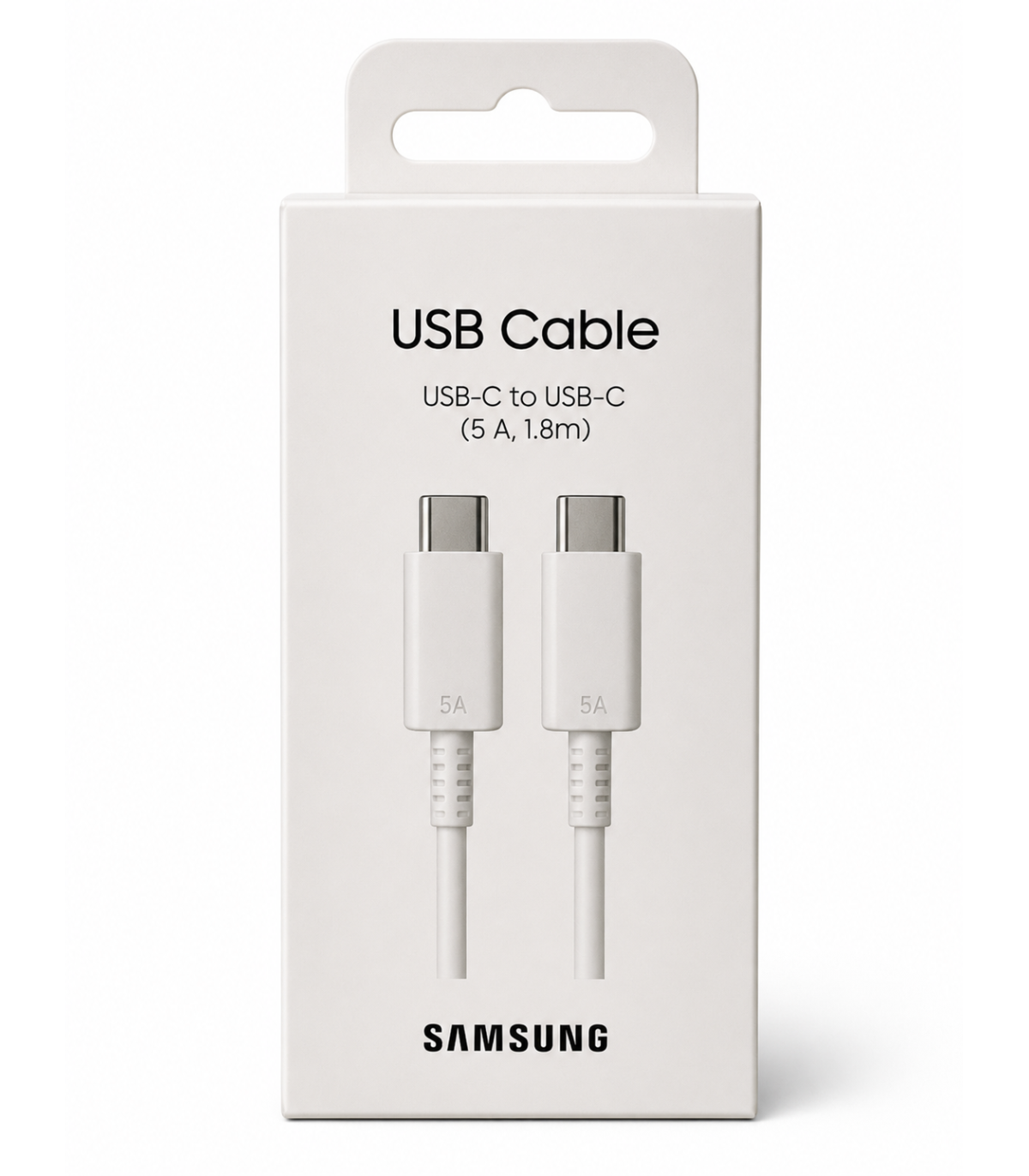 SAMSUNG Câble 45W USB-C vers USB-C 1,8m (Blanc)