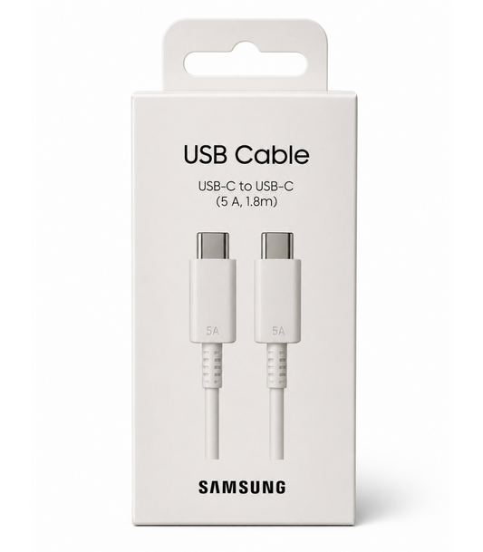 SAMSUNG Câble 45W USB-C vers USB-C 1,8m (Blanc)
