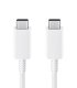 SAMSUNG Câble 45W USB-C vers USB-C 1,8m (Blanc)